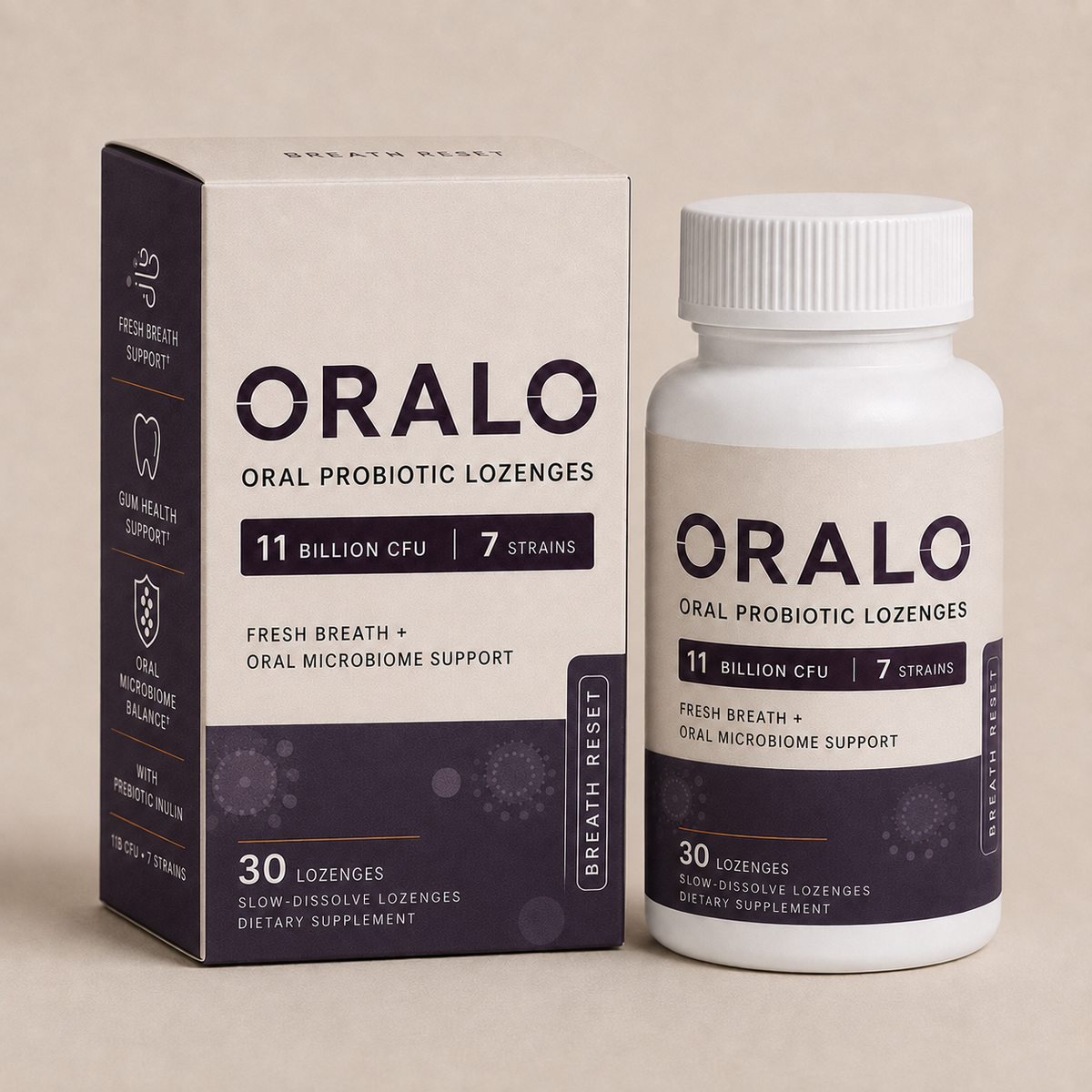 ORALO Breath Reset — Daily Oral Probiotic Lozenge